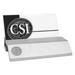 Silver NC State Wolfpack Logo Business Card Holder