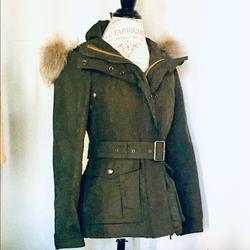 Burberry Jackets & Coats | Burberry Brit Women's Utility Jacket Green Brown Sz 36 Eur 02 Us Retail $1,495 | Color: Brown/Green | Size: 2