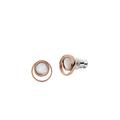 Skagen Earrings for Women Agnethe, Length: 9.5 mm, Width: 9.5 mm, Height: 2 mm Rose Gold Stainless Steel Earrings, SKJ1496791