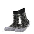 FALKE Women's Cosyshoe Checked W HP Slipper Sock, Grey (Anthracite Melange 3082), 41/42 EU