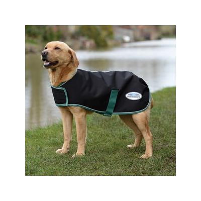 WeatherBeeta Green - Tec 900D Dog Coat - 22 - Black/ Green - Smartpak