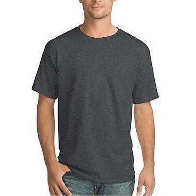 Hanes Men's ComfortSoft Short Sleeve Crew Neck T-Shirt 4-Pack (Size XXL) Charcoal Heather, Cotton