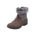 Wide Width Women's The Emeline Weather Boot by Comfortview in Grey (Size 7 1/2 W)