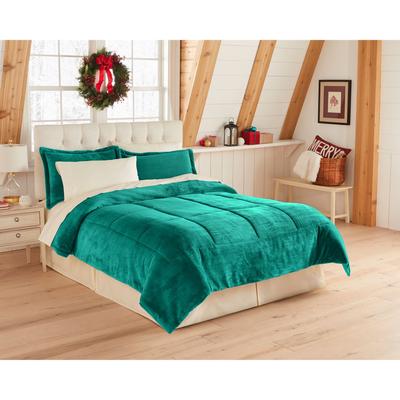 BH Studio Microfleece Comforter by BH Studio in Peacock (Size QUEEN)