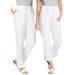 Plus Size Women's Convertible Length Cargo Pant by Woman Within in White (Size 16 W)