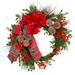 26" Bellmead Wreath by BrylaneHome in Multi Christmas Wreath