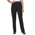 Plus Size Women's Elastic-Waist Soft Knit Pant by Woman Within in Black (Size 40 W)