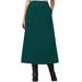 Plus Size Women's Velour A-Line Skirt by Woman Within in Emerald Green (Size S)