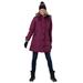 Plus Size Women's Heathered Down Puffer Coat by Woman Within in Heather Deep Claret (Size 18 W)