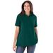 Plus Size Women's Perfect Short-Sleeve Polo Shirt by Woman Within in Emerald Green (Size 6X)