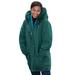 Plus Size Women's Microfiber Down Parka by Woman Within in Emerald Green (Size 6X) Winter Coat