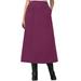 Plus Size Women's Velour A-Line Skirt by Woman Within in Deep Claret (Size 1X)