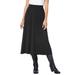 Plus Size Women's Ponte Knit A-Line Skirt by Woman Within in Black (Size 22/24)