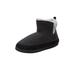 Extra Wide Width Men's Sherpa Lined Comfort Slipper Boot by KingSize in Black (Size 16 EW)