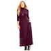 Plus Size Women's AnyWear Maxi Dress by Catherines in Midnight Berry (Size 3XWP)