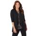 Plus Size Women's AnyWear Cascade Jacket by Catherines in Black (Size 4X)