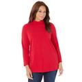 Plus Size Women's Suprema® Turtleneck by Catherines in Classic Red (Size 1X)