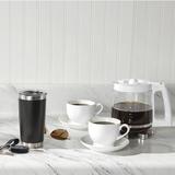 Hamilton Beach® 2-Way Programmable Coffee Maker 12 Cup Glass Carafe Plastic in White | 14 H x 12.75 W x 10.5 D in | Wayfair 49933