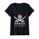 Damen Piraten Prinzessin Piratenkostüm Pirat Mädchen T-Shirt mit V-Ausschnitt