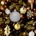 RN'D 76 Piece Christmas Snowflake Ball Ornament Set Plastic in Gray/Yellow | 17 H x 7 W x 4.8 D in | Wayfair RD-115