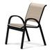 Red Barrel Studio® Hiraku Stacking Patio Dining Chair Sling in Black/Brown | 33.25 H x 23.5 W x 26 D in | Wayfair A8294030F80A43C59783DCD0282629F3