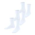 FALKE Unisex Kinder Socken Family 3-Pack K SO Baumwolle einfarbig 3 Paar, Weiß (White 2000), 35-38