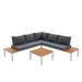 Latitude Run® 4 - Person Seating Group w/ Cushions Plastic/Metal in Brown/White | Outdoor Furniture | Wayfair 666432D291D14673A59B4AE4F1694B3C