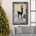 The Holiday Aisle® Deer Silhouette Premium Gallery Wrapped Canvas - Ready To Hang Deer Silhouette Canvas, in Black/Gray/Green | Wayfair