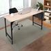 Inbox Zero Buzzy Desk Wood/Metal in Black/Brown | 30 H x 47.2 W x 23.6 D in | Wayfair 6A51FAF1CA634B9DAAD2217B7AF842A0