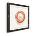 Wexford Home Nautical Safety I - Picture Frame Painting Print on Canvas Canvas, Solid Wood in Black/Blue/Green | 35.5 H x 35.5 W x 1.5 D in | Wayfair