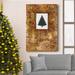 The Holiday Aisle® Xmas Tree Premium Gallery Wrapped Canvas - Ready To Hang Xmas Tree Metal in Black/Brown/Green | 48 H x 32 W x 1 D in | Wayfair