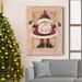The Holiday Aisle® Polka Dot Love Santa Premium Gallery Wrapped Canvas - Ready To Hang Polka Dot Love Santa Canvas, in Green/Red/White | Wayfair