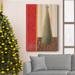 The Holiday Aisle® Noel Tree Premium Gallery Wrapped Canvas - Ready To Hang Noel Tree Canvas, in Green/Red/White | 18 H x 12 W x 1 D in | Wayfair