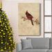 The Holiday Aisle® Cardinal Premium Gallery Wrapped Canvas - Ready To Hang Cardinal Metal in Red/White | 48 H x 32 W x 1 D in | Wayfair