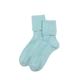 iMongol 100% Pure Cashmere Bed Socks for Women Ladies Wife Mother, Smooth Toes and Heel by Hand Sewing, warm and cosy socks, One Size (1 Pair) (Lake Blue)