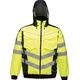 Regatta Mens Hi-Vis Waterproof Safety Workwear High Visibilty Bomber Jacket (M, Yellow Navy)