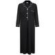 95% Cotton Nightwear/Sleepwear/Nightie Lady Long Sleeve Full Length Notch Collar Button Jersey Knit Soft Cosy Nightgown/Nightdress (Black, XXL)