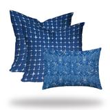 LEI Collection Indoor/Outdoor Lumbar Pillow Set, Envelope Covers w/Inserts - 20 x 20