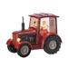 Santa's Red Tractor Lighted Snow Lantern 6.5" - 6.5"H x 5.25" x 8.75"W