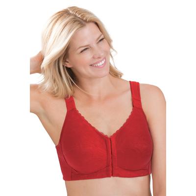 Plus Size Women's Front Close Wireless Posture Bra...