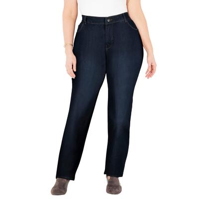 Plus Size Women's Right Fit® Curvy Jean by Catherines in Bourbon Wash (Size 30 WP)