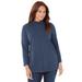 Plus Size Women's Suprema® Turtleneck by Catherines in Navy (Size 6X)