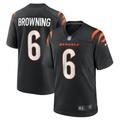 Men's Nike Jake Browning Black Cincinnati Bengals Game Jersey