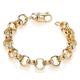 Old English Jewellers 9ct Yellow Gold on Silver Men's Heavy Chunky Belcher Bracelet - 12.5mm Wide