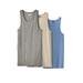 Men's Big & Tall Ribbed Cotton Tank Undershirt 3-Pack by KingSize in Assorted Colors (Size 4XL)