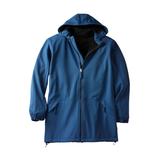 Men's Big & Tall Fleece-Lined Slicker Rain Coat by KingSize in Blue Indigo (Size 6XL) Raincoat