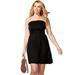 Plus Size Women's Jenna Bandeau Cover Up Dress by Swimsuits For All in Black (Size 10/12)