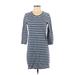 J.Crew Casual Dress - Shift: Blue Print Dresses - Women's Size X-Small