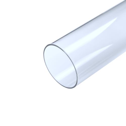 Quartz Glasröhre Glas Tube Heizpilz Pelletfackel Länge 1120 mm Durchmesser 98 mm - hitzebeständig bis zu 1400 Grad