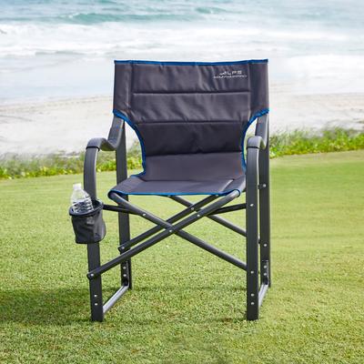 425 lbs. Weight Capacity Director Camp Chair by ALPS in Charcoal Blue